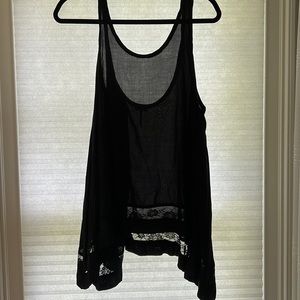 Free people black tunic tank top